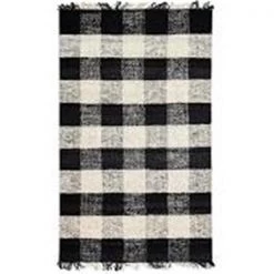 Anji Mountain AMB0400-0057 5 x 7 ft. Great Glen Rectangular Rug - Black; Ivory