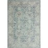Bashian E110-AQ-76X96-5363 Everek Collection Floral; Oriental Transitional Polypropylene Machine Made Area Rug; Aqua - 7 ft. 6 in. x 9 ft. 6 in. -Rugs&Mats Official Shop Unbeatablesale20Inc BSHN1679xx650xx533746