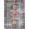 Bashian H114-TE-5X7.6-Z042A Bashian Heritage Collection Oriental Transitional Polypropylene & Cotton Machine Made Area Rug; Teal - 5 ft. 3 in. x 7 ft. 6 in. -Rugs&Mats Official Shop Unbeatablesale20Inc BSHN1834xx1200xx9f09b8