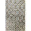 Bashian R129-SLA-2.6X8-HG265 Bashian Greenwich Collection Geometric Contemporary Wool & Viscose Hand Tufted Area Rug; Slate - 2 ft. 6 in. x 8 ft. -Rugs&Mats Official Shop Unbeatablesale20Inc BSHN221xx650xxd4b3eb