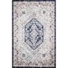 Bashian B127-DKBL-2.6X8-BH110 2 ft. 6 in. x 8 ft. Barcelona Collection Transitional Polypropylene Power Loom Area Rug; Dark Blue -Rugs&Mats Official Shop Unbeatablesale20Inc BSHN2355xx650xxfa1ffa
