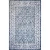 Bashian B128-BL-2.6X4.6-BR105 2 ft. 6 in. x 4 ft. 6 in. Bradford Collection Transitional Polyester Power Loom Area Rug; Blue