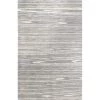 Bashian R129-GY-6X9-HG349 Bashian Greenwich Collection Geometric Contemporary Wool & Viscose Hand Tufted Area Rug; Grey - 5 ft. 6 in. x 8 ft. 6 in.
