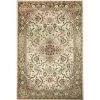 Bashian B125-BE-4X6-T067A Bashian Buckingham Collection Floral Traditional Polypropylene Machine Made Area Rug; Beige - 3 ft. 8 in. x 5 ft. 6 in.
