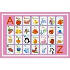 Concord Global Trading Concord Global 7705 4 ft. 5 in. x 6 ft. 1 in. Fun Time Alphabet Dreamy