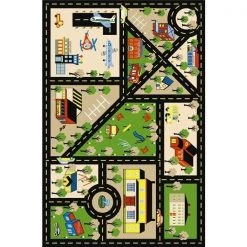 Concord Global Trading Concord Global 8335 4 ft. 5 in. x 6 ft. 1 in. Fun Time City Center - Black