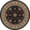 Concord Global Trading Concord Global 49030 5 ft. 3 in. Jewel Voysey - Round; Black -Rugs&Mats Official Shop Unbeatablesale20Inc CNC1442xx650xx3cb083