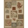 Concord Global Trading Concord Global 60725 5 ft. 3 in. x 7 ft. 3 in. Soho Leafs - Ivory -Rugs&Mats Official Shop Unbeatablesale20Inc CNC1543xx650xx7f5530