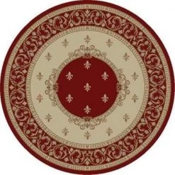 Concord Global Trading Concord Global 63100 5 ft. 3 in. Jewel F. Lys Medallion - Round; Red