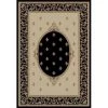 Concord Global Trading Concord Global 63135 5 ft. 3 in. x 7 ft. 7 in. Jewel F. Lys Medallion - Black -Rugs&Mats Official Shop Unbeatablesale20Inc CNC1803xx650xxf27571