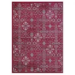 Concard Global Trading 69106 7 x 9 ft. Athens Area Rug; Red