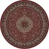Perfectpillows 5 ft. 3 in. Persian Classics Isfahan - Round; Red -Rugs&Mats Official Shop Unbeatablesale20Inc CNC268xx650xxe69b36