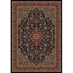 Concord Global Trading Concord Global 20836 6 ft. 7 in. x 9 ft. 6 in. Persian Classics Medallion Kashan - Black
