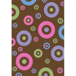 Concord Global Trading Concord Global 23985 5 x 7 ft. Alisa Dots In Dots - Brown
