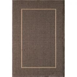 Central Oriental 1705PU34.106P 27 in. x 4 ft. Cocoa Bay Long Floats Rug; Brown