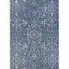 Couristan 23296427510092T 5 ft. 10 in. x 9 ft. 2 in. Monte Carlo Palmette Power Loomed Rectangle Area Rug - Navy & Ivory -Rugs&Mats Official Shop Unbeatablesale20Inc CRS11433xx650xxcf53b6