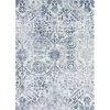 Couristan 51780758033053T 3 ft. 3 in. x 5 ft. 3 in. Calinda Marlowe Rectangle Area Rug - Steel Blue & Ivory