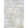 Couristan 51950747033053T 3 ft. 3 in. x 5 ft. 3 in. Calinda Samovar Rectangle Area Rug - Gold; Silver & Ivory -Rugs&Mats Official Shop Unbeatablesale20Inc CRS11907xx650xx47e787