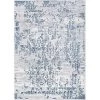 Couristan 51950758033053T 3 ft. 3 in. x 5 ft. 3 in. Calinda Samovar Rectangle Area Rug - Steel Blue & Ivory -Rugs&Mats Official Shop Unbeatablesale20Inc CRS11914xx650xx7499ee