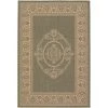 Couristan 10783012053076T 5 ft. 3 in. x 7 ft. 6 in. Recife Antique Medallion Rug - Grey & White