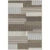 Couristan 24672003510092T 5 ft. 10 in. x 9 ft. 2 in. Monaco Starboard Rug - Brown & Sand