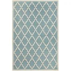 Couristan 78811034039055T 3 ft. 9 in. x 5 ft. 5 in. Monaco Ocean Port Rug; Turquoise & Sand