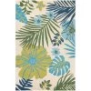 Couristan 53563561056080T 5 ft. 6 in. x 8 ft. Covington Summer Laelia Rug; Ivory & Fern -Rugs&Mats Official Shop Unbeatablesale20Inc CRS2922xx650xxf92985