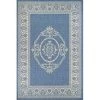 Couristan 10781212053076T 5 ft. 3 in. x 7 ft. 6 in. Recife Antique Medallion Rug; Champagne & Blue -Rugs&Mats Official Shop Unbeatablesale20Inc CRS3027xx650xx1ae491