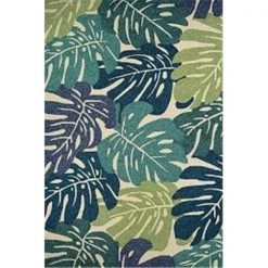 Couristan 35341521020040T 2 ft. x 4 ft. Covington Monstera Rug; Cream & Multi