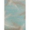 Couristan 24293134023710U 2 ft. 3 in. x 7 ft. 10 in. Monaco Tropical Palms Rug; Aqua -Rugs&Mats Official Shop Unbeatablesale20Inc CRS3761xx650xx9be0d3