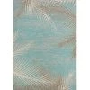 Couristan 24293134039055T 3 ft. 9 in. x 5 ft. 5 in. Monaco Tropical Palms Rug; Aqua -Rugs&Mats Official Shop Unbeatablesale20Inc CRS3762xx650xxd01a6d