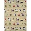 Couristan 68526486020040T 2 x 4 ft. Outdoor Escape Nautical Flags Rug; Sand