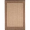 Couristan 10053000039055T 3 ft. 9 in. x 5 ft. 5 in. Recife Checkered Field Rug - Natural & Cocoa -Rugs&Mats Official Shop Unbeatablesale20Inc CRS700xx650xx113161