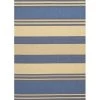 Couristan 30710123086130T 9 ft. 2 in. x 12 ft. Five Seasons South Padre Rectangle Area Rug - Blue & Cream -Rugs&Mats Official Shop Unbeatablesale20Inc CRS9568xx650xx5c9645