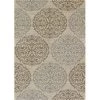 Couristan 30891863023710U 2 ft. 5 in. x 7 ft. 10 in. Five Seasons Montecito Rectangle Area Rug - Cream & Sky Blue