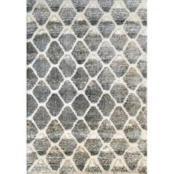 Dynamic Rugs AX9125813910 7 ft. 10 in. x 10 ft. 10 in. Aura 5813 Area Rug; 910 Grey & Ivory