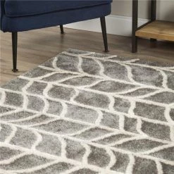 Dalyn Rug PE2PE5X8 5 ft. x 7 ft. 6 in. PE2 Pesario Rectangle Area Rug; Pewter