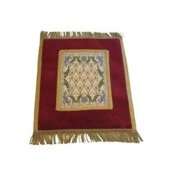 Tapestry Trading FOU1216BUR 12 x 16 in. Belgium Fouquete Table Round Runner; Burgundy