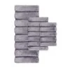 Madison Park MP72-5105 17 x 24 in. Tufted Pearl Channel Solid Tufted Bath Rug - Grey