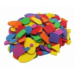 Charles Leonard Inc Charles Leonard CHL70572BN Assorted Color Foam Shapes - Pack of 6 - 720 Piece