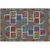 Flagship Carpets CE486-22W 4 x 6 Hopscotch Rug - Rectangle -Rugs&Mats Official Shop Unbeatablesale20Inc FLGC1947xx650xxad23f5