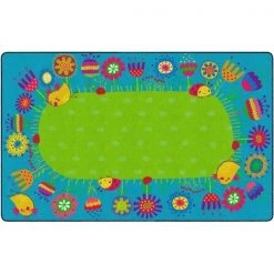 Flagship Carpets FE290-44A 7 ft. 6 x 12 ft. Good Morning Garden Rug - Rectangle