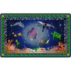 Flagship Carpets FE317-44A 7 ft. 6 x 12 ft. Into the Deep Rug - Rectangle