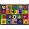 Flagship Carpets FE119-32A 5 ft. 10 in. x 8 ft. 4 in. Silly Circles Rug - Rectangle -Rugs&Mats Official Shop Unbeatablesale20Inc FLGC2008xx650xxc4ddd3