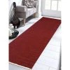 Jensendistributionservices 2 ft. 6 in. x 10 ft. Hand Woven Flat Weave Kilim Wool Runner Rug; Burgundy -Rugs&Mats Official Shop Unbeatablesale20Inc GTMY10060xx650xxbc009d