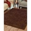 Jensendistributionservices 10 x 10 ft. Solid Gold Hand Tufted Shag Polyester Square Area Rug