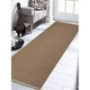 Jensendistributionservices 3 x 13 ft. Hand Woven Flat Weave Kilim Wool Runner Rug; Cream
