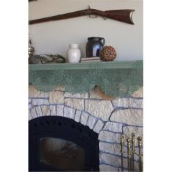 Heritage Lace HP-2076I 20 x 76 in. Highland Pine Mantle Runner; Ivory