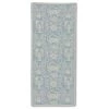 Heritage Lace CD-1436SB Crab Damask 14 x 36 in. Runner - Sea Blue