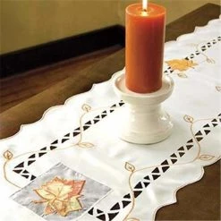 Heritage Lace HS-1636C Harvest Sheer 16 x 36 in. Runner - Cream